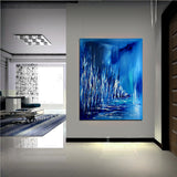 Modern Art Oil Painting For Luxury homes - New York City - LargeModernArt