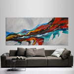 Large Ocean Art Oil Painting on Canvas - Modern Wall Art Ocean Beauty 64 - LargeModernArt