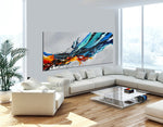 Large Ocean Art Oil Painting on Canvas Modern Wall Art - Ocean Beauty 65 - LargeModernArt