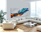 Large Ocean Art Oil Painting on Canvas Modern Wall Art - Ocean Beauty 65 - LargeModernArt