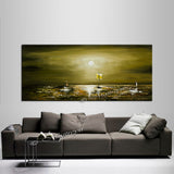 Large Ocean Art Oil Painting on Canvas - Modern Wall Art Seascape - Ocean Journey - LargeModernArt