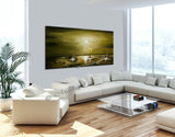 Large Ocean Art Oil Painting on Canvas - Modern Wall Art Seascape - Ocean Journey - LargeModernArt