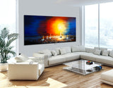 Large Ocean Art Oil Painting on Canvas Modern Wall Art Seascape - Ocean Journey 5 - LargeModernArt