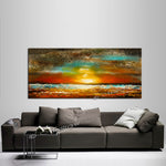 Large Ocean Art Oil Painting on Canvas Modern Wall Art Seascape - Ocean Journey 6 - LargeModernArt