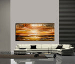 Large Ocean Art Oil Painting on Canvas Modern Wall Art Seascape - Ocean Journey 7 - LargeModernArt