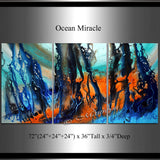 Modern Art Oil Painting For Luxury homes - Ocean Miracle 3 - LargeModernArt