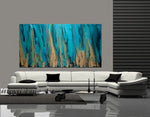 Teal Ocean Art For Luxury Homes | Ocean Beauty 88 - LargeModernArt