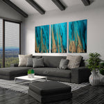 Teal Ocean Art For Luxury Homes | Ocean Beauty 88 - LargeModernArt