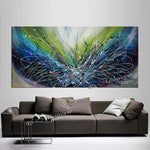 Abstract painting 72, Wall Art Home Decor - Ocean Sparkle 2 - LargeModernArt