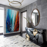 Abstract Wall Art Oil Painting Large Canvas For Luxury Home Decor Original Art For Sale - LargeModernArt