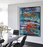 Abstract Angel Paintings | Jackson Pollock Style | Large Modern Art - Path to Paradise - LargeModernArt