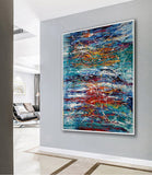 Abstract Angel Paintings | Jackson Pollock Style | Large Modern Art - Path to Paradise - LargeModernArt