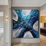 Large Modern Art Oil Painting on Canvas Modern Wall Art - Power of Elegance - LargeModernArt