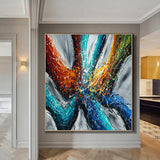 Large Modern Art Oil Painting on Canvas Modern Wall Art - Power of Elegance 4 - LargeModernArt