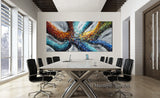 Large Modern Art Oil Painting on Canvas Modern Wall Art - Power of Elegance 4 - LargeModernArt