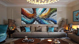 Large Modern Art Oil Painting on Canvas Modern Wall Art - Power of Elegance 4 - LargeModernArt