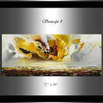 Large Ocean Art Oil Painting on Canvas Modern Wall Art - Seascape Painting 4 - LargeModernArt