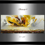 Large Ocean Art Oil Painting on Canvas Modern Wall Art - Seascape Painting 4 - LargeModernArt