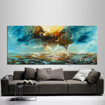 Copy of Absract Modern Art Oil Painting on Canvas Modern Wall Art Mystic Texture Painting - LargeModernArt