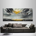 Large Ocean Art Oil Painting on Canvas - Modern Wall Art - Seascape 5 - LargeModernArt