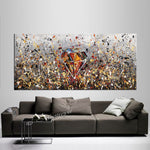 Diamond painting Wall Art | Jackson Pollock Style | Paintings | LargeModernArt - Diamond