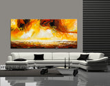 Large Ocean Art Oil Painting on Canvas Modern Wall Art Seascape - Ocean Journey 19 - LargeModernArt