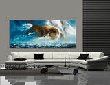 Large Ocean Art Oil Painting on Canvas Modern Wall Art Seascape Painting - Seascape 1 - LargeModernArt