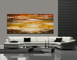 Large Ocean Art Oil Painting on Canvas Modern Wall Art Seascape - Ocean Journey 21 - LargeModernArt