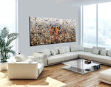 Diamond painting Wall Art | Jackson Pollock Style | Paintings | LargeModernArt - Diamond