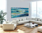 Large Ocean Art Oil Painting on Canvas Modern Wall Art Seascape - Ocean Journey 11 - LargeModernArt