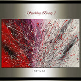 Original Paintings For Sale | Modern Wall Art On Canvas | Sparkling Beauty 2 - LargeModernArt