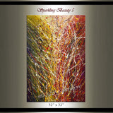 Original Paintings For Sale | Modern Wall Art On Canvas | Sparkling Beauty 5 - LargeModernArt