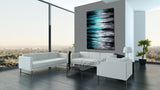 Large Ocean Modern Wall Art Seascape Painting - Teal Ocean - LargeModernArt