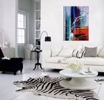 Multicolored Art On Canvas Original Artwork For Sale, Modern Interior Decor - Unreal Beauty 10 - LargeModernArt