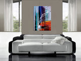 Multicolored Art On Canvas Original Artwork For Sale, Modern Interior Decor - Unreal Beauty 10 - LargeModernArt