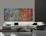 Art Piece Abstract Paintings | Jackson Pollock Style | Large Modern Art - Vintage Beauty 5