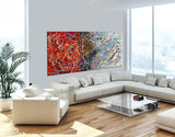 Abstract Angel Paintings | Jackson Pollock Style | Large Modern Art - Vintage Beauty 103 - LargeModernArt