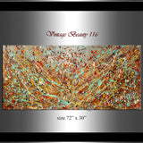 Abstract Angel Paintings | Jackson Pollock Style | Large Modern Art - Vintage Beauty 116 - LargeModernArt