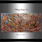 Abstract Angel Paintings | Jackson Pollock Style | Large Modern Art - Vintage Beauty 118 - LargeModernArt