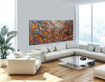 Abstract Angel Paintings | Jackson Pollock Style | Large Modern Art - Vintage Beauty 118 - LargeModernArt