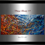 Abstract Angel Paintings | Jackson Pollock Style | Large Modern Art - Vintage Beauty 119 - LargeModernArt