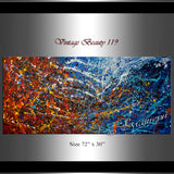 Abstract Angel Paintings | Jackson Pollock Style | Large Modern Art - Vintage Beauty 119 - LargeModernArt