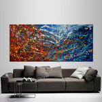 Abstract Angel Paintings | Jackson Pollock Style | Large Modern Art - Vintage Beauty 119 - LargeModernArt