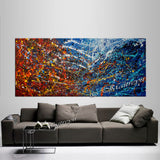 Abstract Angel Paintings | Jackson Pollock Style | Large Modern Art - Vintage Beauty 119 - LargeModernArt