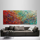 Abstract Angel Paintings | Jackson Pollock Style | Large Modern Art - Vintage Beauty 99 - LargeModernArt