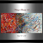 Abstract Angel Paintings | Jackson Pollock Style | Large Modern Art - Vintage Beauty 103 - LargeModernArt