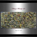 Original Paintings | One of a Kind | Jackson Pollock Style | Large Modern Art - Vintage Beauty 120