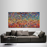 Painting Jackson Pollock Multiple Size Drip Style Abstract art on Canvas, large Wall Art - Vintage Beauty 148