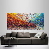 Painting Jackson Pollock Multiple Size Drip Style Abstract Art on Canvas, large Wall Art - Vintage Beauty 152 - LargeModernArt