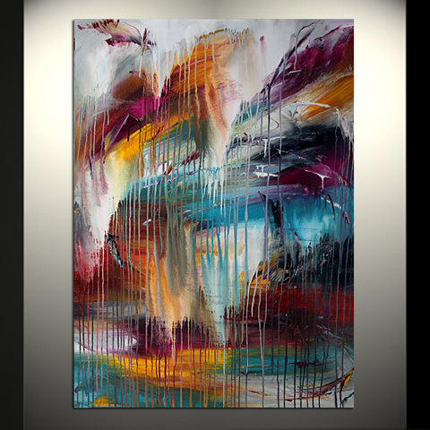 Original Painting Modern Decor - Waterfall Beauty 8 - LargeModernArt